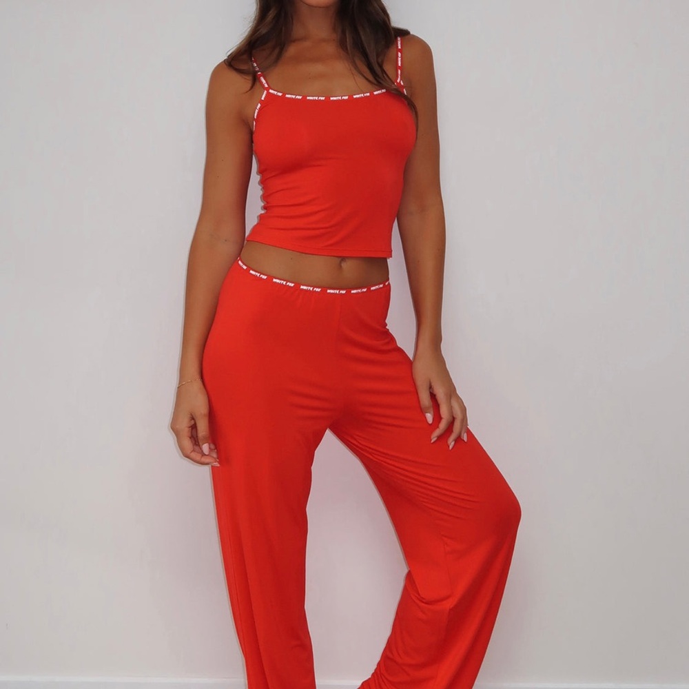 White Fox boutique Women's Red Sleepwear Set